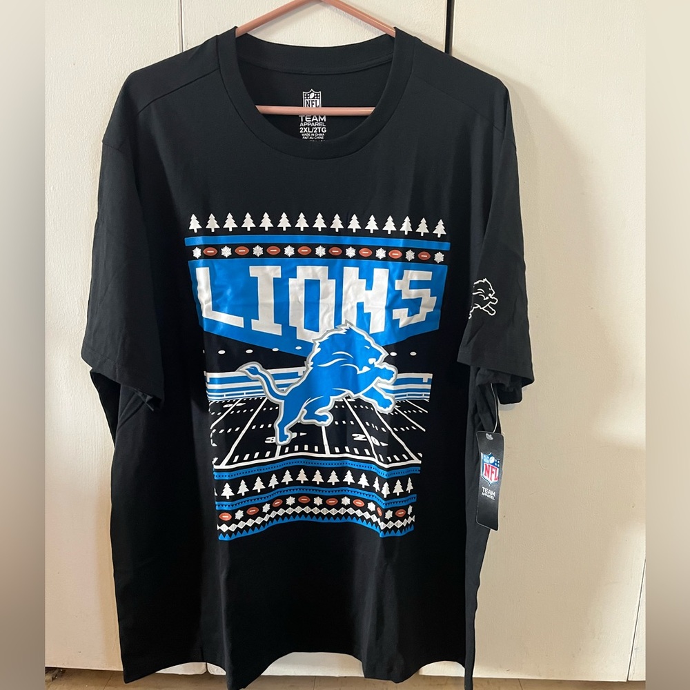 NFL brand T Shirt Detroit Lions 2XL worn once its massive lol